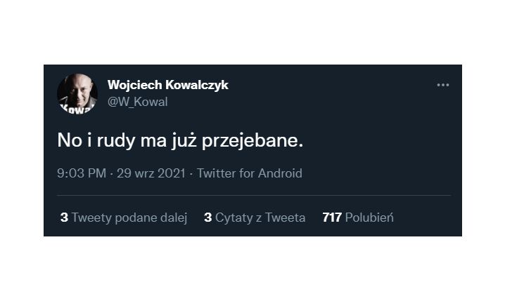 Tak Wojciech Kowalczyk podsumował sytuacje Koemana... :D